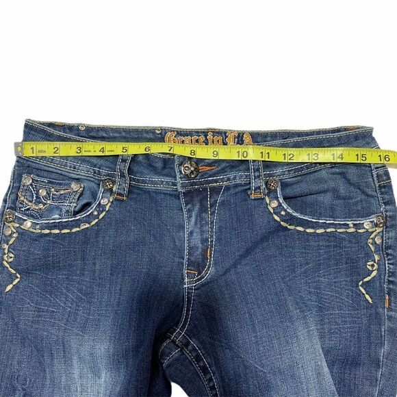 GRACE in LA Embellished Skinny Jeans sz 11 - Picture 3 of 15